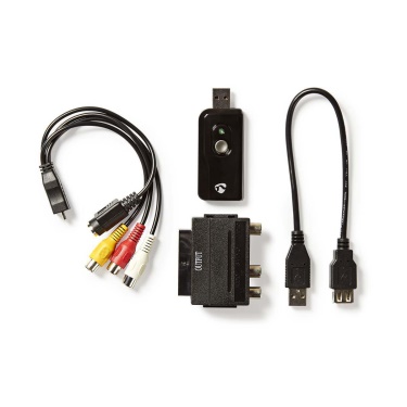 Video Převodník | USB 2.0 | HD 720p | A / V kabel / Prodlužovací kabel USB / Scart / Software