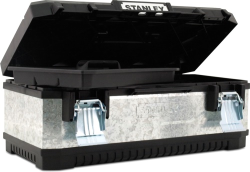 Stanley 1-95-618 - BOX kovový 49,7 X 29,3 X 22,2 cm, s madlem, nerezové petlice