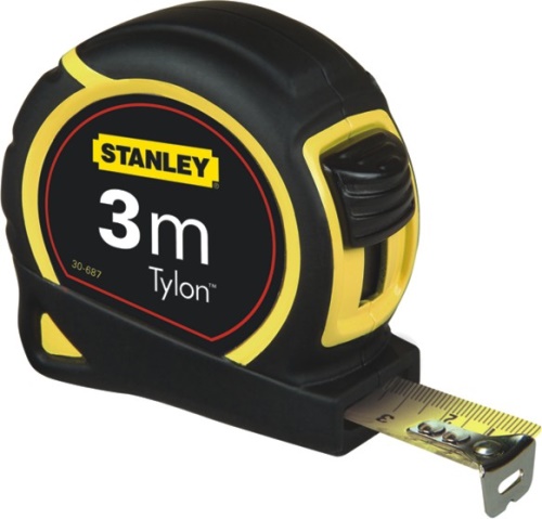 Stanley 1-30-686 - Metr svinovací  3m/10ft, žlutá ocelová páska 12,7mm, tř. př. II, Tylon
